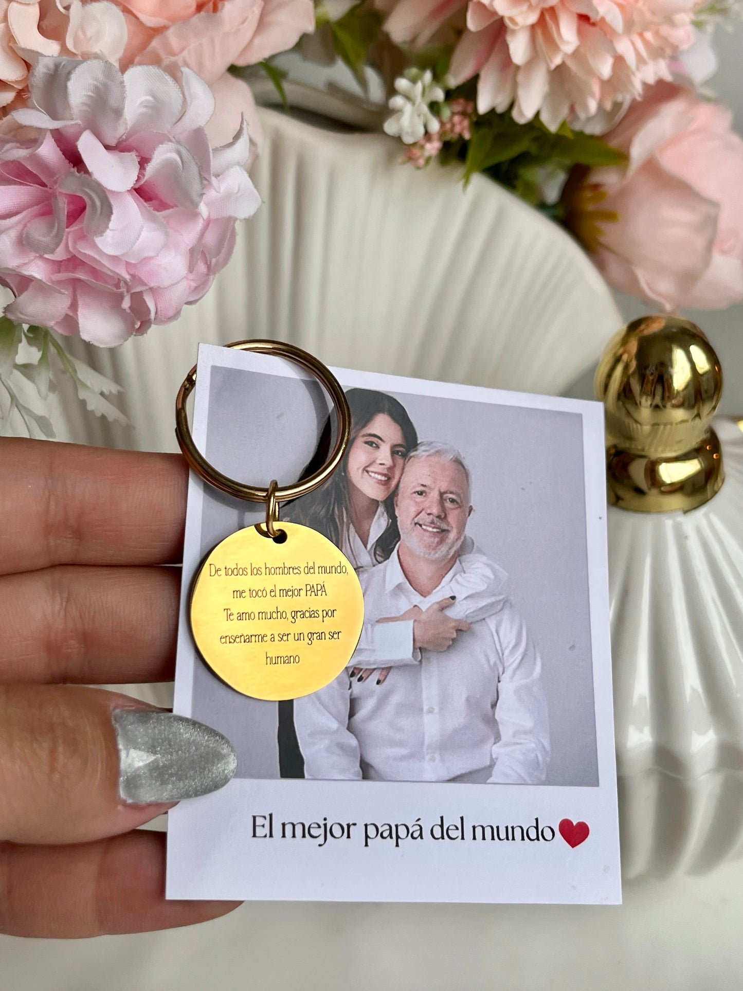 Llavero redondo personalizado
