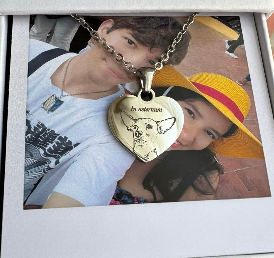 Collar corazón Personalizado con fotografía