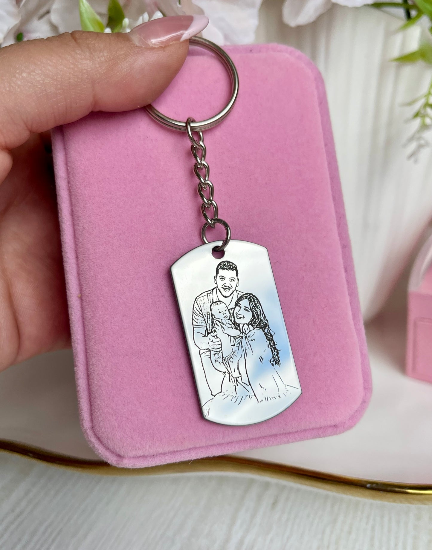 Llavero estilo militar personalizado