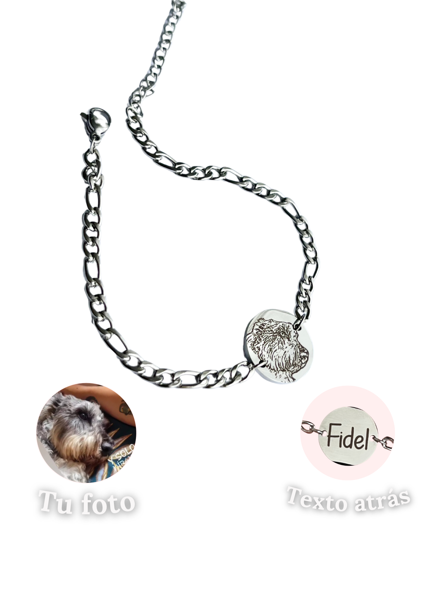 Pulseras con fotograbado Personalizado