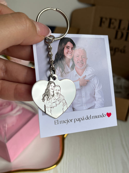Llavero corazón personalizado