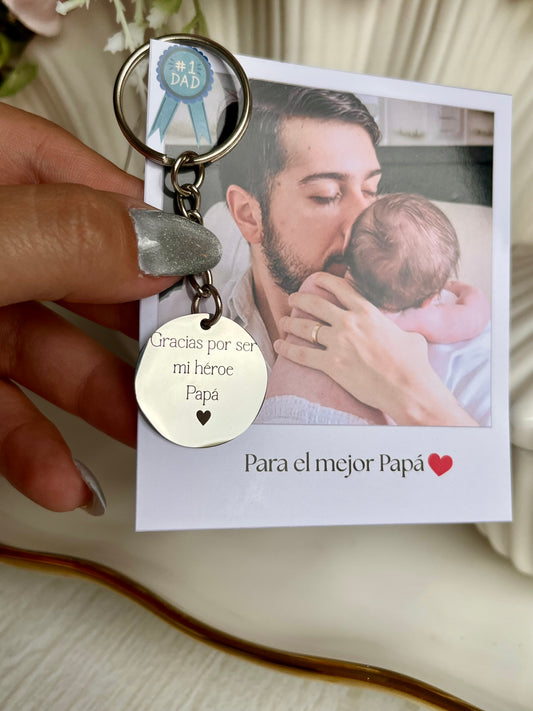 Llavero redondo personalizado