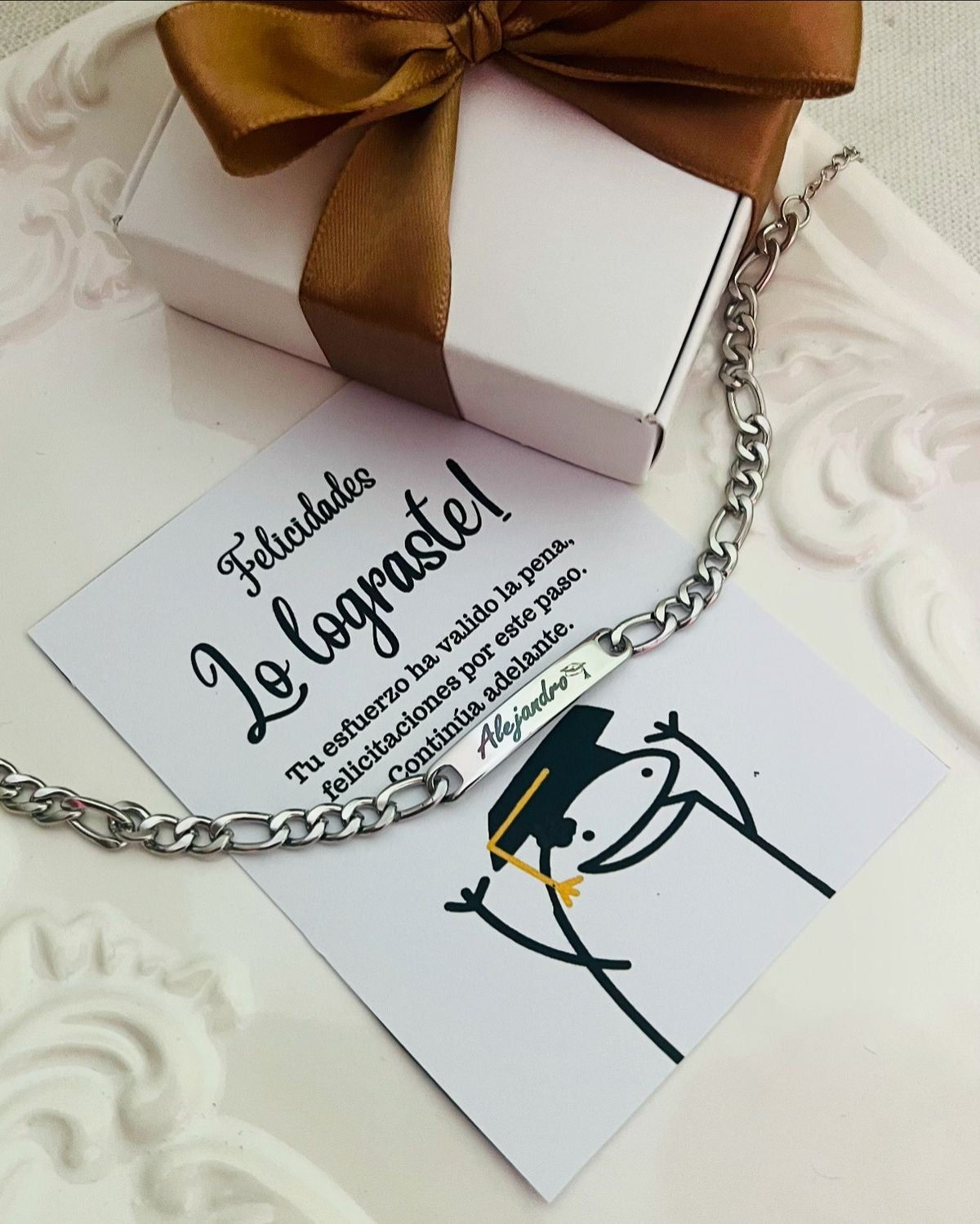 Pulsera grabada graduación ❤️