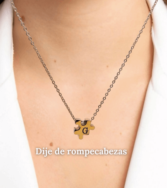 Dúo collar rompecabezas Personalizados